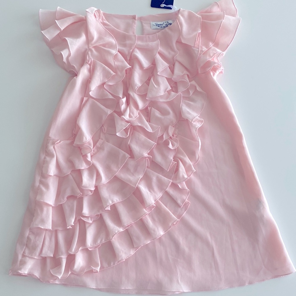 Special Day Pink Ruffles Dress New